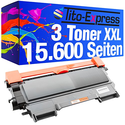 PlatinumSerie® 3 Toner-Patronen Mega XXL Schwarz 5.200 Seiten kompatibel für Brother TN-2220 HL-2215 HL-2240 HL2240D HL-2240L HL-2250DN HL-2270DW MFC-7360N MFC-7460DN MFC-7860DW DCP-7060D DCP-7060N DCP-7065DN DCP-7070DW