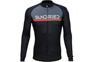 Sundried Mens Long Sleeve Cycling Jersey Road Bike MTB Bicycle Clothing