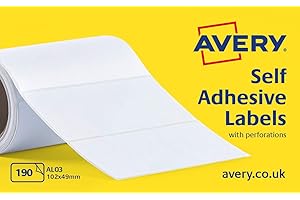 Avery AV54003 rolka etykiet adresowych (102 x 49 mm), kolor biały