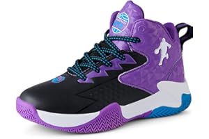 Kmrlofiy Zapatillas de Baloncesto para Niños Moda Calzado de Baloncesto para Niño Aire Libre Deportivas Fitness Antideslizantes para Correr Zapatos de Running