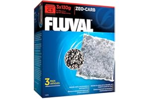 FLUVAL C3 Zeo Carb per filtrazione meccanica, 390 g, confezione da 3