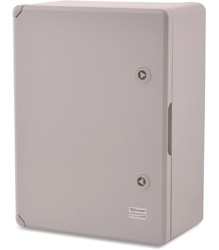 BOXEXPERT Verdeelkast voor buiten, IP65 met regendak, ABS-kunststof, 500 x 400 x 175 mm, serie Fleet dak, waterdicht, schakelkast, stroomkast, schakelkast, industriële behuizing, grijs BOXEXPERT Verdeelkast voor buiten, IP65 met regendak, ABS-kunststof, 500 x 400 x 175 mm, serie Fleet dak, waterdicht, schakelkast, stroomkast, schakelkast, industriële behuizing, grijs
