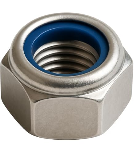 Dadi Con Freno 3 Mm 25 Dadi Autobloccanti M3 In Acciaio Inox A2 - Standard DIN 985, Qualità Professionale Per Progetti Di Precisione Ferramenta Dadi Autofrenanti - Foto 7