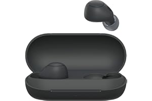 Sony WF-C700N kabellos, Bluetooth, Noise Cancelling Kopfhörer (kleine, leichte Kopfhörer mit Bluetooth Multipoint Connection, IPX4, bis zu 20h Akkulaufzeit, Schnellladung, iOS & Android) Schwarz