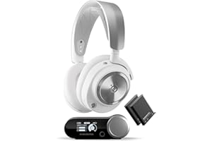 SteelSeries Arctis Nova Pro - Cuffie da gaming wireless multi-sistema - Driver magnetici al neodimio - Cancellazione attiva del rumore - Infinity Power System -Mic ClearCast Gen 2 - PC,PS5,PS4,Mobile