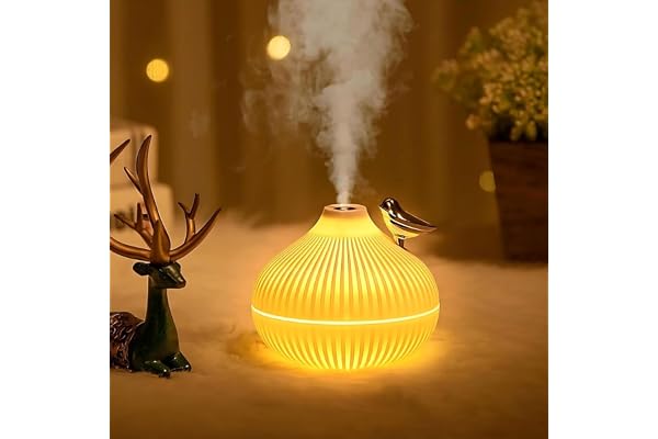 PURE AROMA 300ml Essential Oil Diffuser & Humidifier Ultrasonic Cool Mist, Quiet Operation, LED Lights Aromatherapy Air Freshener for Home, Office, Car, Bedroom, Spa & Yoga (Pot_Humidifier)