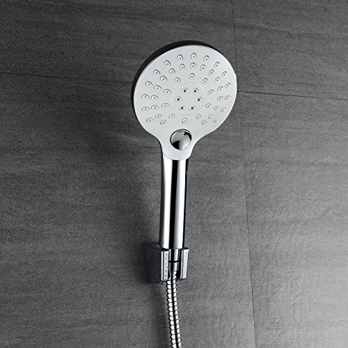Homelody Handbrause 3 Strahlarten Brausekopf Knopfdruck Verstellbar Brause Duschkopf Multifunktionsduschkopf Regendusche Antikalknoppen Duschbrause - 5
