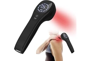 KTS Terapia a Luce Rossa,(12 x 650 nm&2 x 808 nm) la Sonda della Lampada Infrarossi Aiuta a Migliorare la Circolazione/Eliminare la Stasi, Antinfiammatorio/Dolorifico,a Ripristinare i Tessuti Molli
