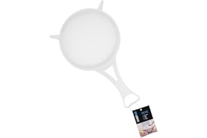 Chef Aid Großes Nylon-Sieb 12 cm, Weiß - Ideal zum Abtropfen, Filtern & Waschen von Gemüse, Obst, Salaten & mehr - BPA-frei, Spülmaschinenfest