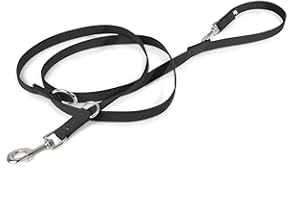 JULIUS-K9 Correa Ajustable Color & Gray, 20 mm x 2,2 m, Negro-Gris