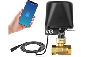 LgowithU Smart Water Valve WIFI/Bluetooth Wasserventil Steuerung, Sprachsteuerung Wasserventil Kompatibel mit Alexa und Google, 2,4GHz, Automatische Ventilsteuerung für Küche, Garten, Bauernhof(DN25)