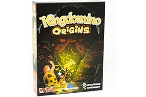 Blue Orange - Kingdomino Origins- Jeu de Société et de Réflexion -Prix de l'Année - Domino Cro-Magnon - Tuiles - À partir de 8 Ans