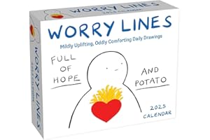 A Worry Lines 2025 Day-to-Day Calendar: Mildly Uplifting Oddly Comforting Daily Drawings
