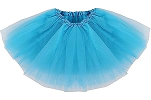 Ancokig Tutu Falda de Mujer Falda de Tul 50's Short Ballet 4 Capas Accesorios de Vestimenta de Baile Niñas para Vestirse Disfraces Danza