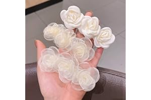 UMIIN Hair Clips, Flower Barrettes Clips Bridal Hair Accessories for Women, 3 PC Elegant Handmade Gentle Headwear Hair Styling Tools for Party Wedding Daily
