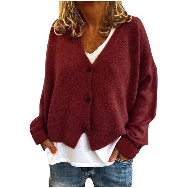Cardigan Femme Court En Tricot - Léger, Décontracté, Avec Boutons, Manches Longues (Plusieurs Couleurs)