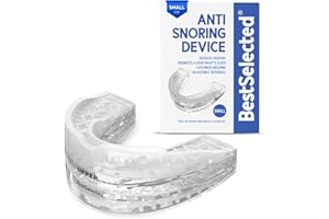 BESTSELECTED Anti Snoring Mouth Guard Device: Adjustable Anti Snoring Device Mouth Guard - Anti Snoring Devices Sleeping Snore Stopper Mouthpiece - Stop Snoring Aids for Women Men (Small)