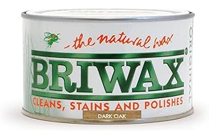 Briwax Original Dark Oak 400g - Multi-Shade Wood Wax Polish | Ideal for Furniture Restoration & DIY Wood Projects