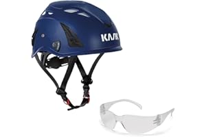 KASK Schutzhelm, Industriekletterhelm Plasma AQ - Arbeitsschutz-Helm + Schutzbrille klar - EN 397