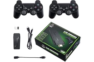 CWZZ Console di gioco retrò M8 64G wireless game, oltre 20000 giochi, uscita HDMI 4K, Plug and Play, console di gioco portatile, con controller wireless da 2,4 G, per regali di Natale e compleanno