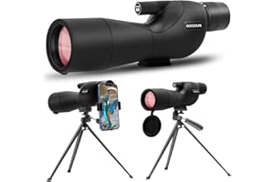 BOSSDUN Spotting Scope 25-75x60 ED Glasses, HD Dual Focus Spotting scopes, BAK4 FMC Spotter Scopes, Gifts for Target Shooting Bird Watching Hunting Archery Wildlife Viewing