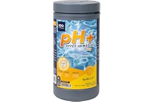 EDG - pH Plus Poudre Piscine - Correcteur pH Plus- Boite 1kg - Equilibre l'eau - Confort et Efficacité - Spécial Piscine et Spa - EDG by AQUALUX International
