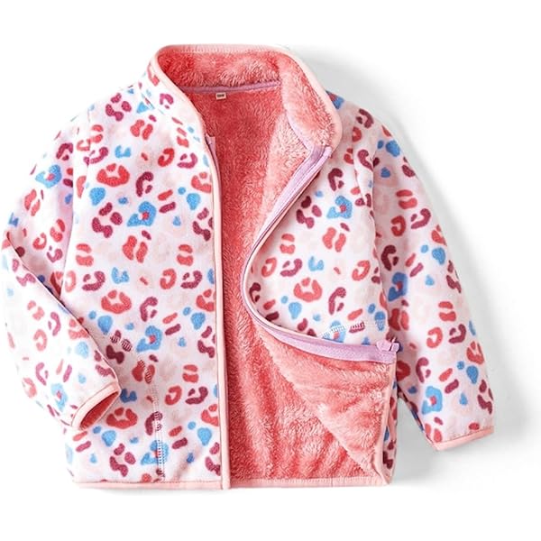 Veste Polaire Enfant à Capuche – Manteau Léger Garçon Fille 1–5 Ans – Manches Longues, Poches – Tissu Doux