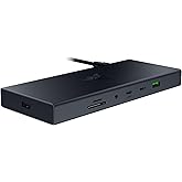 Razer USB 4 Dock - Oyun ve &Uuml;retkenlik i&ccedil;in 14 Bağlantı Noktalı Y&uuml;ksek Hızlı Dock - &Ccedil;ift Ekran Desteği, Cihaz Şarjı (3x USB-C,