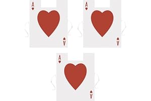 Beistle 60042, 3 Piece Plastic Card Suit Vests, Paper, Red/White