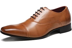 Rodawu Chaussure Homme Cuir Brogue Ville Lacets Urban Business Derbys Mariage Dressing Oxford Noir Marron 40-46EU