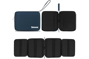 Betoores Bolsa de Almacenamiento para Correa de Reloj, Impermeable Estuche Bolsa para Correa de Smartwatch, Organizador de Banda Mantener 20 Bandas de Reloj, Compatible con Smartwatch - Azul