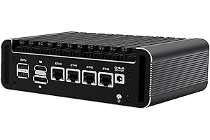 Micro Firewall Appliance, Mini PC, VPN, Router PC, Intel 12th Gen Core I3 N305, HUNSN RJ36, GPIO, TF Slot, HDMI, DP, 4 x 2.5GbE I226-V, Barebone, NO RAM, NO Storage, NO System