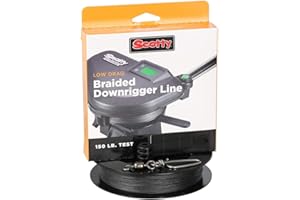 Scotty Low Drag geflochten Downrigger Line, 150lb Test