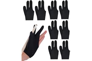 HZAOPZE 8 pcs Tokaneit Guanti da biliardo, da biliardo, da biliardo, unisex, estensibili, per accessori da biliardo, Non è necessario distinguere tra mano sinistra e mano destra