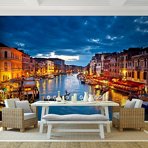 Fototapete Venedig 352 x 250 cm – Vliestapete – Wandtapete – Vlies Phototapete – Wand – Wandbilder XXL – !!! 100% MADE IN GERMANY !!! Runa Tapete 9038011c - 2