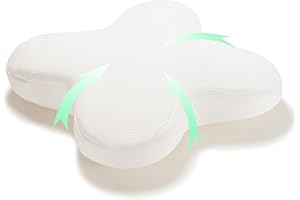 Vitamatres Orthopädisches Memory Foam Seitenschläferkissen, Hergestellt aus Kühlendem Memory-Schaum mit Thermostatischer Anpassung mit Abnehmbarer Kopfkissenbezug