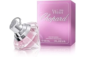Chopard Pink Wish 30 ml – Eau de Toilette für Frauen – Blumig-fruchtiger Duft – Strahlende Noten von Mandarine, Neroli, Pfirsich, Amber und Sandelholz – Parfum Damen – Transparenter Glasflakon