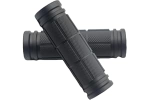 LBMONKEY Bike Grips Handlebar Grips Mountain Bicycle Grips Universal Soft Comfortable Ergonomic Anti Slip Rubber 2PCS Black 22mm Handle Grip Cover for Kids Bikes MTB BMX Scooter Bicycles Ebike