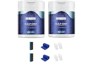 YOLIMOK Mof Chef Powder, Mof Chef Cleaning Powder 100/200/300g/500g Heavy Duty Degreaser Cleaner, Mof Chef Protective Kitchen Cleaner, All Purpose Cleaner Powder,Stubborn Grease & Grime Remover (200g)