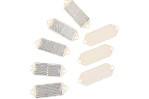 Eacalyc 8 x Catarifrangenti Rettangolari Bianco Riflettori Posteriore Rimorchio Fissaggio a Vite Catarifrangente Trattore Rettangolare per Rimorchio Bicicletta Camion o Macchine agricole