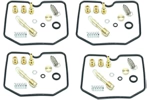 HZLXF1 4 Kit di riparazione carburatore per Kawasaki ZL600 Eliminator ZL 600 1995-1997 Carb Seal Main Slow Jets Miscela d'aria Viti Valvole galleggianti