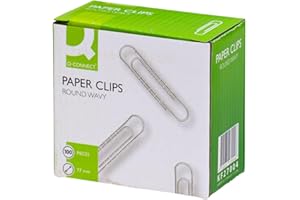 Q-Connect 77mm Round Wavy Paperclip (Pack of 100)