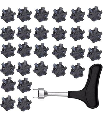 QIBZI Tacchetti da Golf,10 Pezzi Punte per Scarpe da Golf, Scarpe Sostituzioni Denti Punte, Golf Spikes Borchie Punte di Ricambio Antiscivolo per Amanti del Golf, Facile da Installare