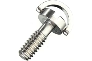 Yulakes 2 viti per fotocamera da 1/4 di pollice, in acciaio inox, materiale di fissaggio per viti per fotocamera, monopiede, treppiedi, piastra a sgancio rapido