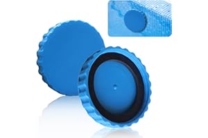 LUMOOM 2 Stück Winterverschluss Set, Winterstopfen Pool für Intex und Bestway Pools, Pool Stopfen Zubehör mit Passenden Dichtungen, Winterverschlusskappe Pool