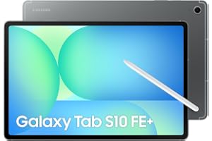Samsung Galaxy Tab S10 FE+, 5G Android Tablet, 12GB RAM, 256GB Storage, 13.1” Screen, 90Hz Display, S Pen Included, IP68, Long Battery Life, Gray (UAE Version)