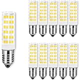 ENGEYA E14 7W LED Light Bulbs, LED Corn Bulb, SMD 2835,65W Halogen Bulbs Equivalent,E14 Small Screw Base,650Lumens/360° Beam Angle/Non-Dimmable, Warm White 3000K,10-Pack