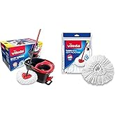Vileda Turbo Pedallı Temizlik Seti, Siyah+Vileda Turbo&Easy Wring Yedek Paspas
