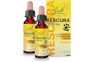‎BACH RESCURA Bachblüten Original Bach RESCURA Pets Doppelpack 2 x 10 ml| Bachblütenmischung für Tiere | Original nach Dr. Edward Bach | ehemals Rescue