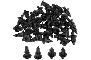 Mtsooning 50 Stück Kunststoffnieten 6 mm, Kunststoff-Nietclips für Motorrad, Kunststoffnieten Verkleidung Clips, Universal-Auto-Halterungs-Clips Ersatz für Honda, Yamaha, Suzuki, Kawasaki